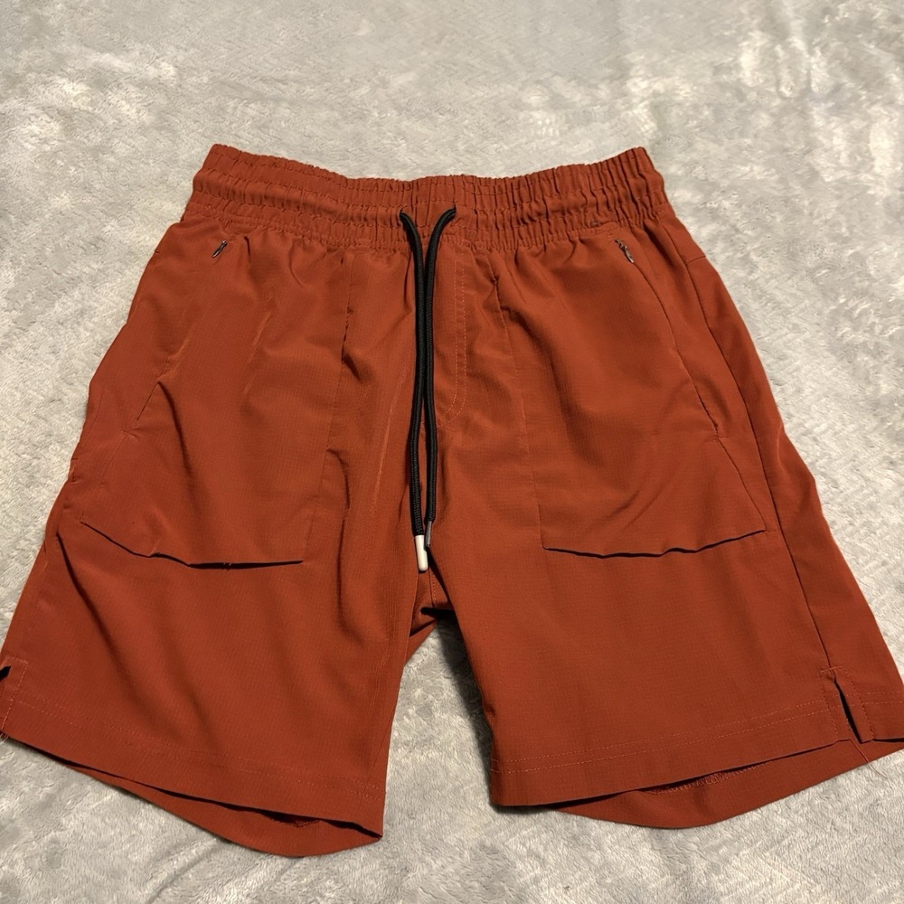 Avalanche Outdoor Supply Shorts Mens Size S Orangish Red Hiking/Sports